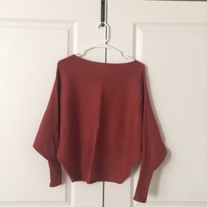 Philosophy rust colored sweater
